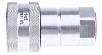 745-4693 RS PRO Steel Female Hydraulic Quick Connect Coupling, BSP 1/2 Female