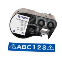 m4c-1000-595-bl-wt Brady B-595 on White on Blue Label, 25.40 mm Width