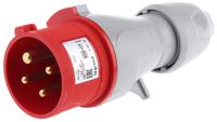 5-551-28 Legrand, P17 Tempra Pro IP44 Red Cable Mount 3P + E Industrial Power Plug, Rated At 16A, 415 V