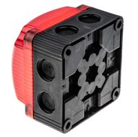 85311055 Werma BWM 853 Series Red Flashing Beacon, 24 V dc, Surface Mount, Wall Mount, LED Bulb, IP66, IP67