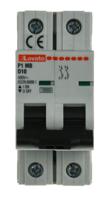 p1mb2pd10 Lovato ModuLo P1MB MCB, 2P, 10A Curve D, 230V AC, 80V DC, 10 kA Breaking Capacity