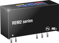 rem2-0505d Recom REM2 DC-DC Converter, ±5V dc/ ±200mA Output, 4.5 → 5.5 V dc Input, 2W, Through Hole, +95°C Max Temp -40°C