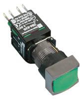 xb6df3b1b Schneider Electric Harmony XB6 Series Illuminated Push Button, Panel Mount, 16mm Cutout, SPST, IP65