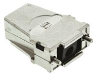 09670090344 HARTING D-sub Series Metal D Sub Backshell, 9 Way, Strain Relief