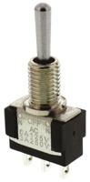 mta106e KNITTER-SWITCH Toggle Switch, Panel Mount, On-Off-On, SPDT, Solder Terminal, 250V ac