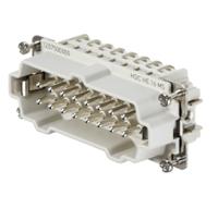 1207500000 Weidmuller Heavy Duty Power Connector Insert, 16A, Male, HE Series, 16 Contacts