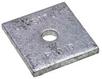 p1019 Steel Square Bracket 1 Hole, 11/32in Holes, 41.3 x 41.3mm