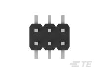 2842142-3 TE Connectivity AMPMODU Series Straight Surface Pin Header, 6 Contact(s), 2 mm Pitch, 2 Row, Unshrouded