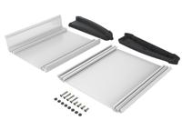 92850200mt6-atph-1850-0200 Bopla Alu-Topline Series Black, Natural Anodised ABS, Aluminium Desktop Enclosure, Sloped Front, 200 x 181.2 x 53.2mm