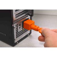 148081 Brady Black, Orange 1-Lock Nylon Electrical Plug Lockouts, 6.5mm Shackle