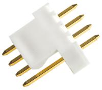 22-11-2042 Molex KK 254 Series Straight Through Hole Pin Header, 4 Contact(s), 2.54 mm Pitch, 1 Row, Unshrouded