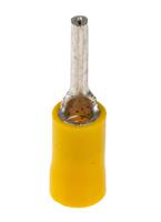 208-2559 RS PRO Insulated, Tin Crimp Pin Connector, 2.5mm² to 6mm², 12AWG to 10AWG, 2.6mm Pin Diameter, 15mm Pin Length, Yellow