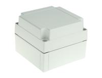 abs-125100-hg-enclosure Fibox Grey ABS Enclosure, IP66, IP67, 130 x 130 x 100mm