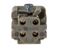 09200032711 HARTING Heavy Duty Power Connector Insert, 10A, Female, Han A Series, 3 Contacts