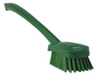 41862 Vikan Hard Bristle Green Scrubbing Brush, 36mm bristle length, Polyester bristle material