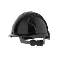 ajf170-001-100 JSP EVO3 Black Safety Helmet, Ventilated