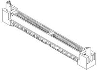 hsec8-140-01-l-dv-a Samtec HSEC8-DV Series Female Edge Connector, Surface Mount, 80-Contacts, 0.8mm Pitch, 2-Row, SMT Termination