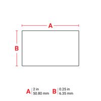 tht-48-423-10 Brady B-423 Polyester White Label Roll, 50.80mm Width, 6.35mm Height, 10000 Qty