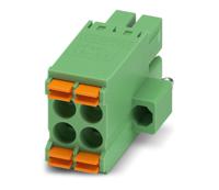 1790292 Phoenix Contact, 3.5mm Pitch, DFMC 1.5/ 2-STF-3.5, 4 Way, Pluggable Terminal Block, Plug, Cable Mount, Spring Cage