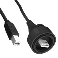 px0840a3m00 Bulgin USB 2.0, Male USB A to Male USB B, 3m