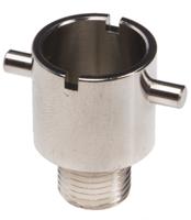 286-901 RS PRO 1/8 BSP Bayonet Adapter for Use with Temperature Sensor, 6mm Probe, RoHS Compliant Standard
