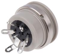 930954517-mab-6100-grey Hirschmann, MAB 6 Pole Din Socket, DIN 45322, 4A, 34 V ac/dc IP30, Screw Lock, Female, Panel Mount