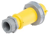289 MENNEKES, AM-TOP IP67 Yellow Cable Mount 3P Industrial Power Plug, Rated At 32A, 110 V