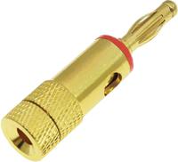 208-0281 RS PRO Red Male Banana Plug, 4 mm Connector, 24A, 30V, Gold Plating
