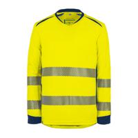 tshirlghl01jml T2S TSHIRLGHL01 Yellow/Navy Unisex Hi Vis T-Shirt, L