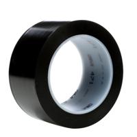 7000048401 3M 471 Black PVC 1296in Hazard Tape, 0.13mm Thickness