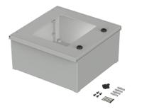 42244200-ps-442-t Bopla Polysafe Series Fibreglass Reinforced Polyester Wall Box, IP66, Viewing Window, 400 mm x 400 mm x 200mm