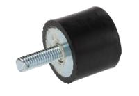 162-3225 RS PRO M6 Anti Vibration Mount, Male Buffer Foot with 36.8kg Compression Load