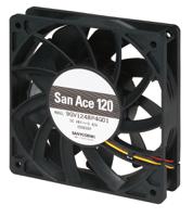 9gv1212p4g01 Sanyo Denki 9GV Series Axial Fan, 12 V dc, DC Operation, 290.5m³/h, 20.16W, 1.68A Max, 120 x 120 x 25mm