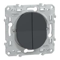 s340216 Schneider Electric Anthracite Rocker Switch Grid Module 10A, Ovalis Series