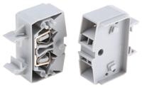 264-721 WAGO  264 Series Grey, 2.5mm², Single-Level, Cage Clamp Termination