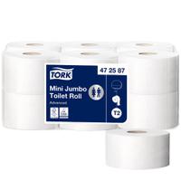 472587 Tork 12 rolls of 1000 Sheets Toilet Roll, 2 ply
