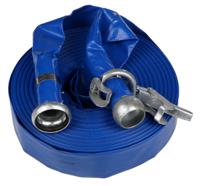 186-0543 RS PRO Flat roll-up hose with couplings, 3 bar, 25m Long