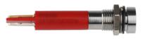 212-395 RS PRO Red Panel Mount Indicator, 24V ac/dc, 8mm Mounting Hole Size, Solder Tab Termination, IP67