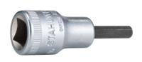 02450012 STAHLWILLE 3/8 in Drive Bit Socket, Hex Bit, 52 mm Overall Length