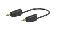 641031-07521 Staubli Test lead, 19A, 30 → 60V, Black, 75cm Lead Length
