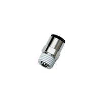 3175-56-13 Legris LF 3000 Series Stud Fitting, 1/4 in to R 1/4 Male, Tube-to-Port Connection Style, 3175 56 13