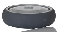 026717 Tente Grey Rubber Non-Marking Trolley Wheel, 100kg