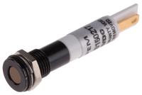 843-2496 RS PRO Orange Panel Mount Indicator, 10.8 → 13.2V dc, 8mm Mounting Hole Size, IP67