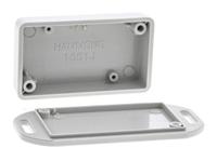 1551jflgy Hammond 1551 Series Grey ABS Enclosure, IP54, Flanged, Grey Lid, 60 x 35 x 15mm