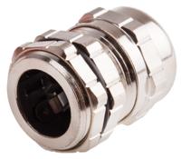 835-4099 RS PRO Metallic Nickel Plated Brass Cable Gland, PG13.5 Thread, 6mm min., 12mm max., IP68