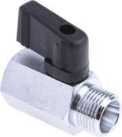 486-366 RS PRO Chrome Plated Brass Hydraulic Ball Valve G 3/8