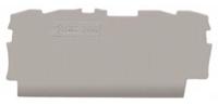 2000-1491 WAGO TOPJOB S, 2000 Series End and Intermediate Plate for Use with 2000 Series Terminal Blocks