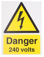 917-5406 RS PRO Electrical Hazard Warning Sign (English)