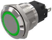 82-55510134 EAO 82 Series Green Indicator, 24V ac/dc, 19mm Mounting Hole Size, Solder Tab Termination, IP65, IP67