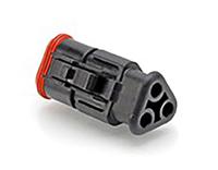 at06-3s-sr01blk Amphenol Industrial, AT Automotive Connector Plug Black Cable Mount 3 Way, Crimp Termination AT06-3S-SR01BLK